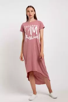 Платье трикотажное Арселия (розовое)