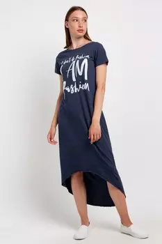 Платье трикотажное Арселия (темно-синее)