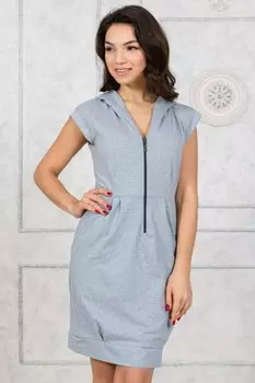 Платье трикотажное Ашлая (серое)
