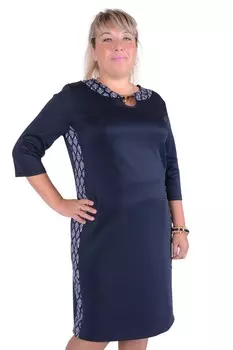 Платье трикотажное Астон (абстракция)