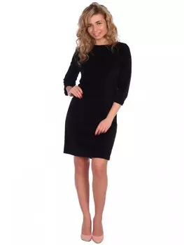 Платье трикотажное Аурели (темно-синее) рр