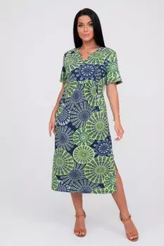 Платье трикотажное Авдинка (зеленое)