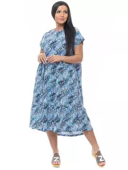 Платье трикотажное Авелин (синее)