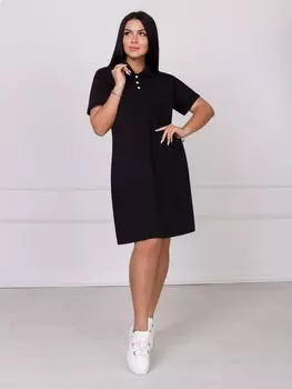 Платье трикотажное Банти (черное)