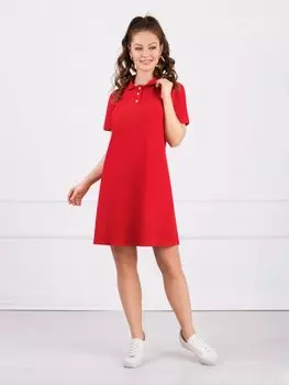 Платье трикотажное Банти (красное)