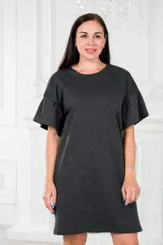 Платье трикотажное Барбалетта (антрацит)