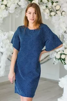Платье трикотажное Барбарелла (лабиринты)