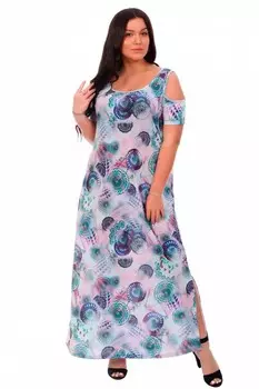 Платье трикотажное Бенефис (круги)