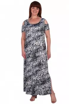 Платье трикотажное Бенефис (серое) рр