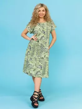 Платье трикотажное Блэр (зеленое)