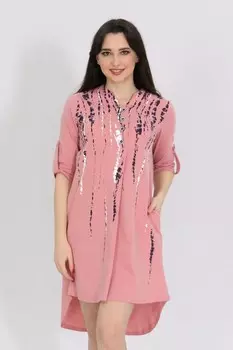 Платье трикотажное Богиня (розовое) рр