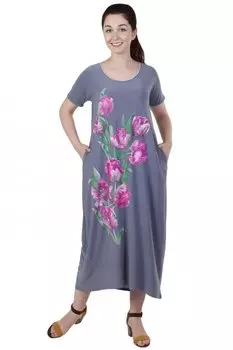 Платье трикотажное Бохо (в ассортименте) рр