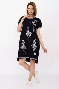 Платье трикотажное Болеро (черное)