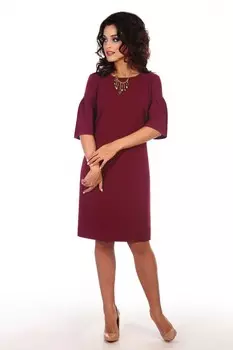 Платье трикотажное Брайди (бордовое) рр