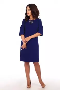 Платье трикотажное Брайди (синее)