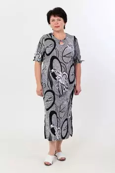 Платье трикотажное Бронислава (серое)