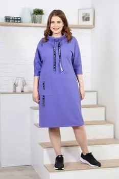Платье трикотажное Брунхильда (сиреневое) рр