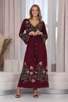 Платье трикотажное Целеста (красное)
