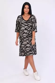 Платье трикотажное Чайна (хаки)