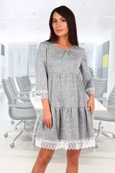 Платье трикотажное Дакота (серое) рр