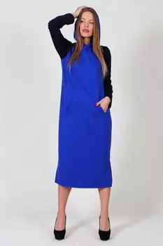 Платье трикотажное Далинда (синее)