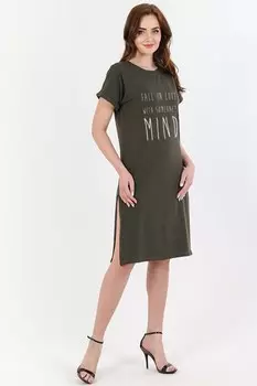 Платье трикотажное Дамиана (хаки)