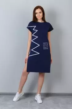 Платье трикотажное Дамиана (синее) рр