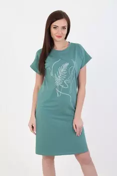 Платье трикотажное Дамиана (зеленое)