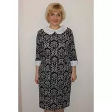 Платье трикотажное Данита (абстракция)