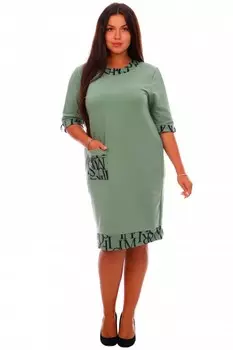 Платье трикотажное Данна (фисташковое) рр
