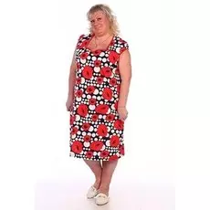 Платье трикотажное Дарби (красное)