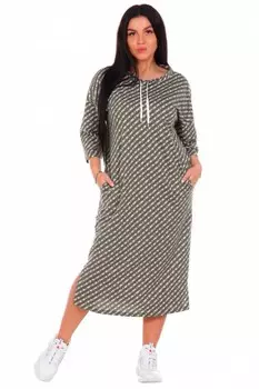 Платье трикотажное Дарина (хаки) рр