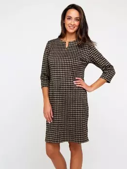 Платье трикотажное Дашери (коричневое)