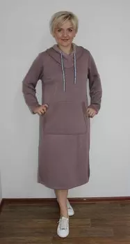 Платье трикотажное Давина (какао)