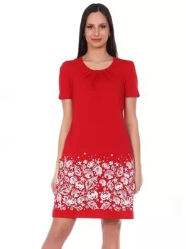 Платье трикотажное Деби (красное) рр