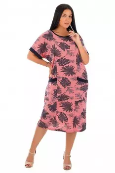 Платье трикотажное Деифилия (коралловое)