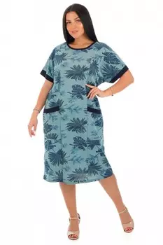 Платье трикотажное Деифилия (синее)