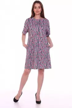 Платье трикотажное Дейзи (серое) рр