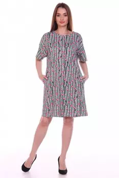 Платье трикотажное Дейзи (зеленое) рр