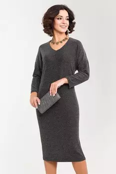 Платье трикотажное Делисия (черное)