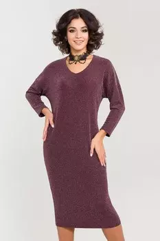 Платье трикотажное Делисия (сливовое)