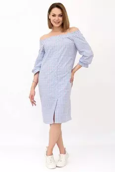 Платье трикотажное Дениса (голубое)