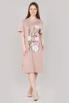 Платье трикотажное Дениза (бежевое) рр