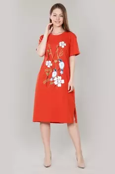 Платье трикотажное Дениза (коралловое) рр