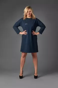 Платье трикотажное Детта (синее)