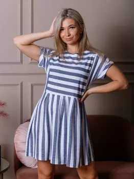 Платье трикотажное Дигна (синее) рр