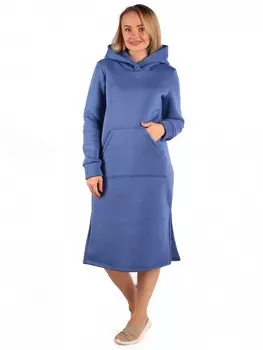 Платье трикотажное Дильнара (индиго)