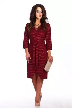 Платье трикотажное Диодора (бордовое)