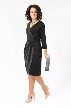 Платье трикотажное Диодора (черное)