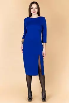 Платье трикотажное Долорес (васильковое)